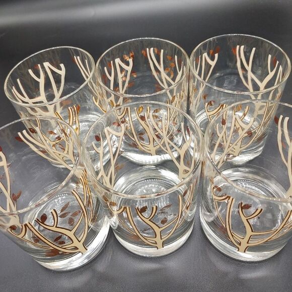 Vintage set of 6 drinking glasses - Picture 3 of 4